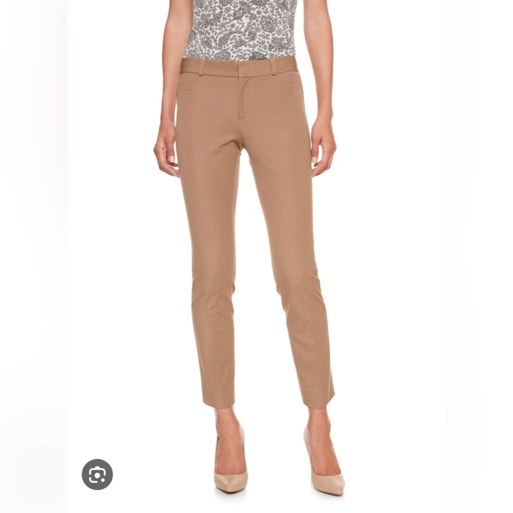 Banana Republic Factory Sloan Midrise pants Sz 8 tan khaki GUC